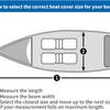 Outdoor V-Shaped Yacht Cover, 190T Polyester Taffeta Fabric, Waterproof Sunproof Dustproof Full Boat Hull Protector