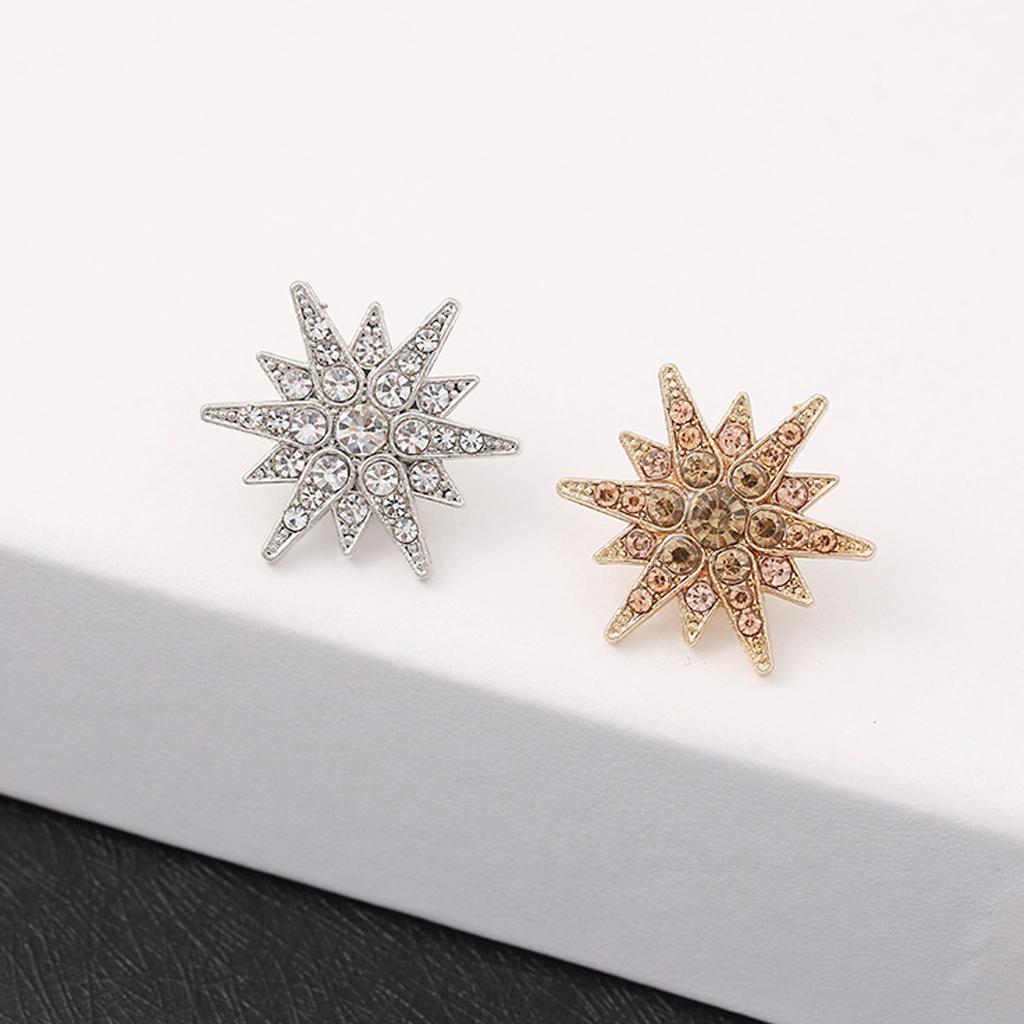 Значок на лацкан из сплава в форме гексаграммы для мужчин и женщин, универсальный, для формальной и повседневной одежды, геометрический дизайн, надежная застежка