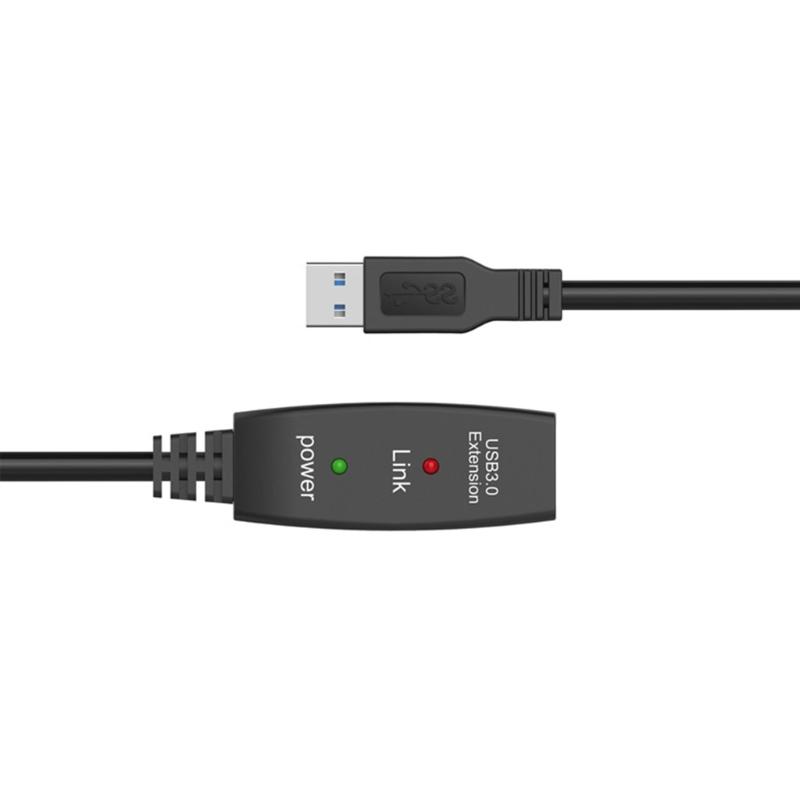 Активный повторитель USB 3.0, удлинительный кабель USB "папа-мама", скорость передачи 5 Гбит/с, кабель данных с усилением сигнала