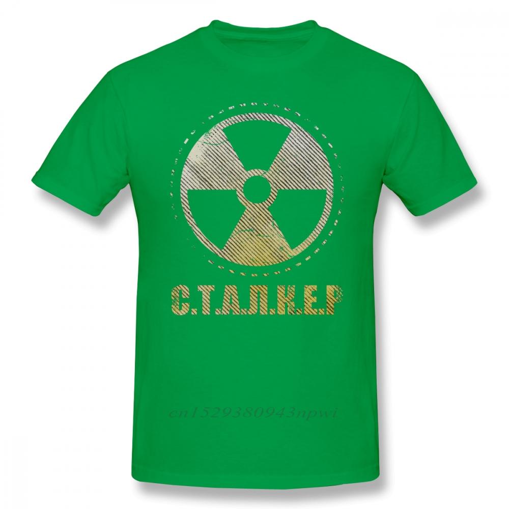 Игровая футболка Сталкер Патч фракции Одиночка Футболка с принтом Повседневная футболка Мужская Милая Хлопковая с короткими рукавами Футболка
