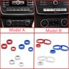 3Pcs/Set Car Air Conditioning Volume Knob Ring Trim For Mercedes Benz A B C E GLK GLA CLA ML AMG GLE M SL GLS G GL CLS