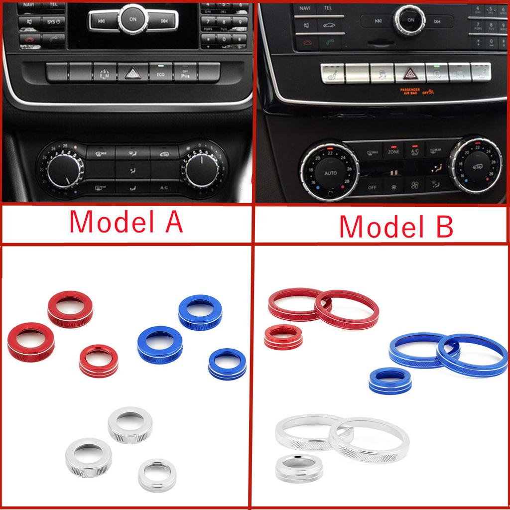 Автомобильный регулятор громкости кондиционера, кольцо, накладка для Mercedes Benz ABCE GLK GLA CLA ML AMG GLE M SL GLS G GL CLS Class