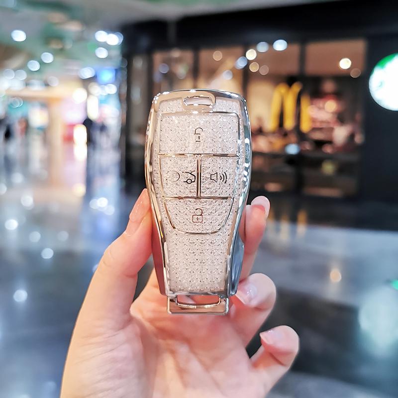 Beijing BJ40 Key Case for X7, BJ60/80/BJ30, and BAIC EU5 Plus/EU7 Senova D50 Shell Buckle Bag