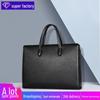 New Men's Genuine Leather Handbag with Fingerprint Lock - Large Capacity Business Briefcase