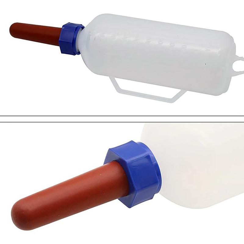 Бутылка для доения крупного рогатого скота емкостью 1000 мл, пластиковая поилка для поросят, овец, коз, ветеринарное оборудование, 1 шт.