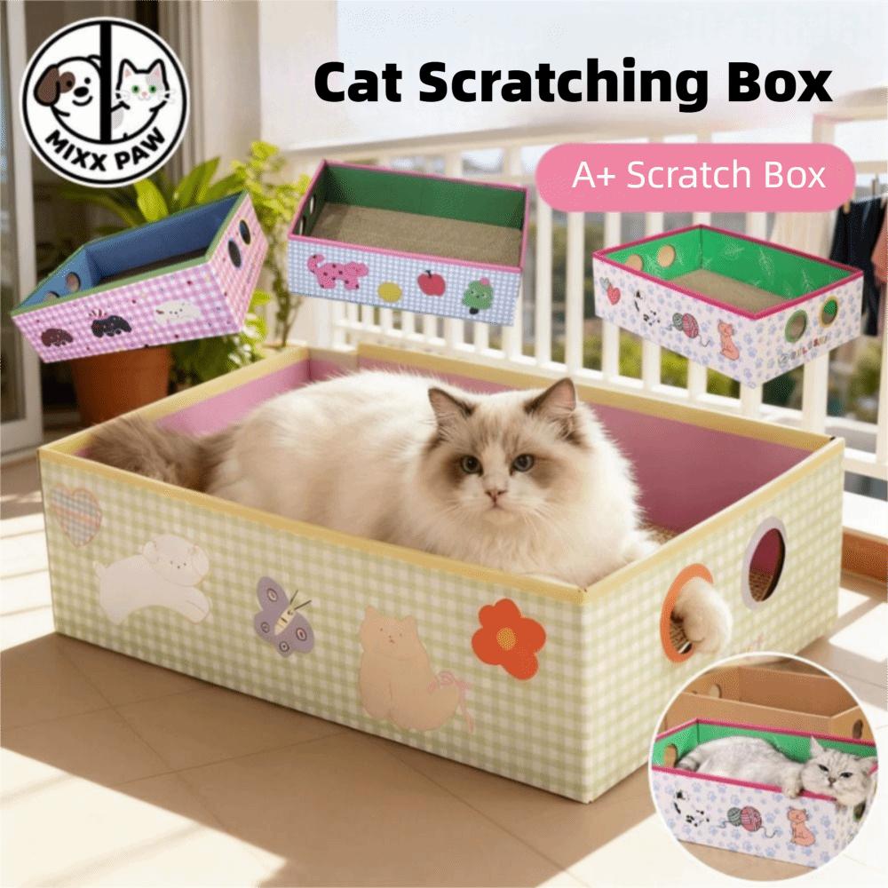 Большой картонный домик для кошек Гофрированный картон Когтеточка для кошек Защита мебели