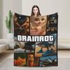 Итальянское Фланелевое Одеяло 'Brainrot' Зимнее Мягкое Теплое Плед для Ребенка Гостиной С Принтом Покрывало на Кровать Чехол для Дивана-Кровати