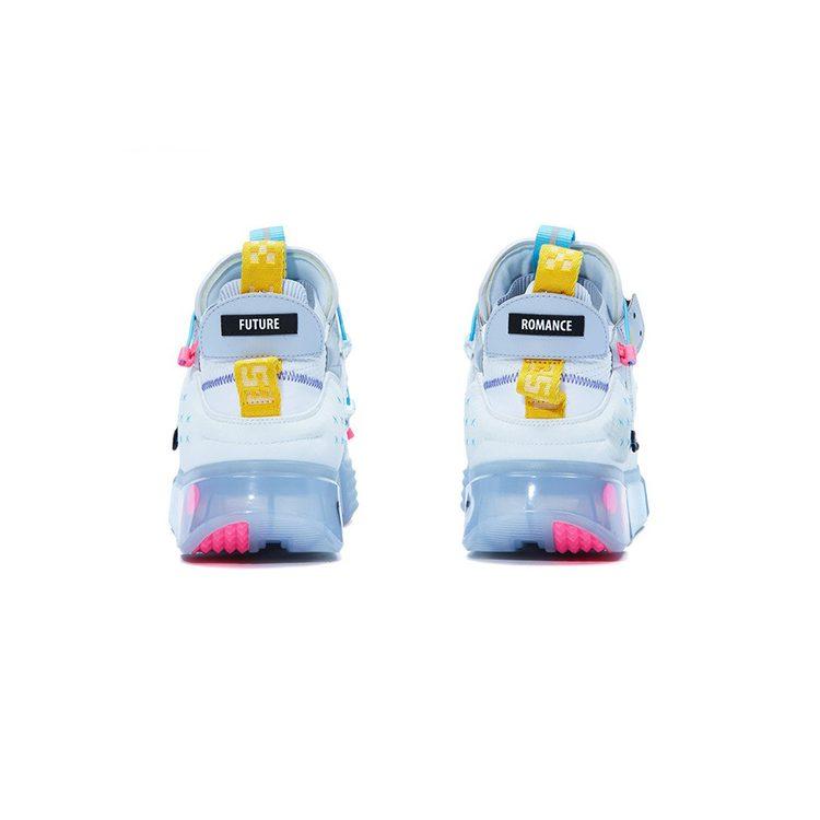 Li Ning Essence 2 Футуристичные Нескользящие Износостойкие Низкие Спортивные Повседневные Кроссовки Мужские Бело-Серые AGWR021-2