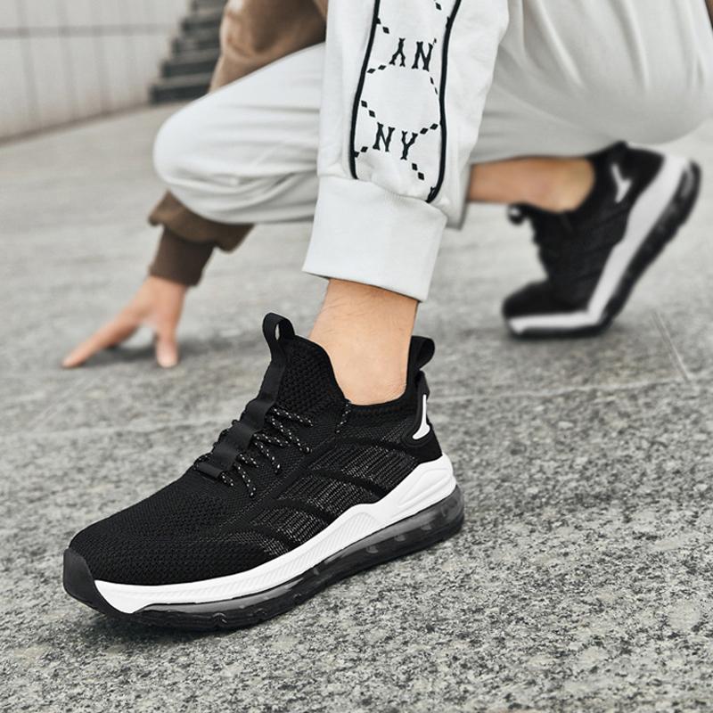 Large Size New Men Running Shoes Men'S Air Cushion Sneakers Elastic Men Jogging Shoes Trainers Sport Shoes Men Size39-48