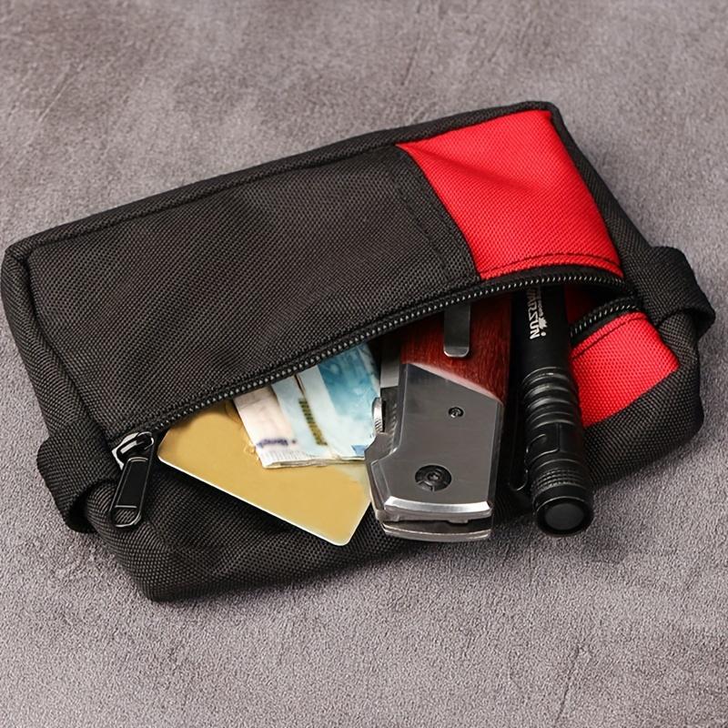 Tactical Portable Outdoor EDC Tool Storage Pouch, Mini Zipper Wallet Coin Purse, Made of Oxford Fabric, Suitable for Outdoors