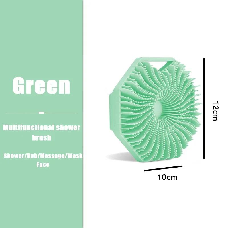 Мягкая силиконовая щетка для очищения тела, скруббер для очищения тела, нежный отшелушивающий массаж, щетка для ванны для мужчин и женщин
