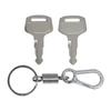 Ключ зажигания 2 шт. TC832-31810 1900-0914 Совместим с трактором Kubota BX1880 BX1880-1 BX2380 BX2380-1 BX2680 BX2680-1 ZD1511LF ZD1511LF-3 ZD1511RL