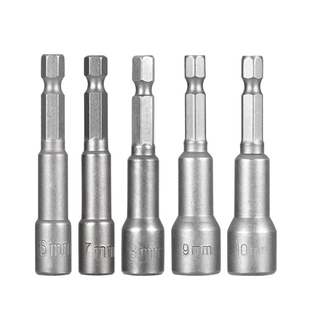 6 мм-19 мм магнитные головки шестигранные головки 1/4" шестигранный хвостовик набор сверл пневматический шуруповерт набор головок бит