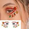 10 шт. Временные наклейки для татуировок глаз, поддельные татуировки для макияжа лица