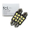 Fcl. Built-in Cancellor LED 1.5 Inches (37 Mm), 6 Rows, White, Set of 2