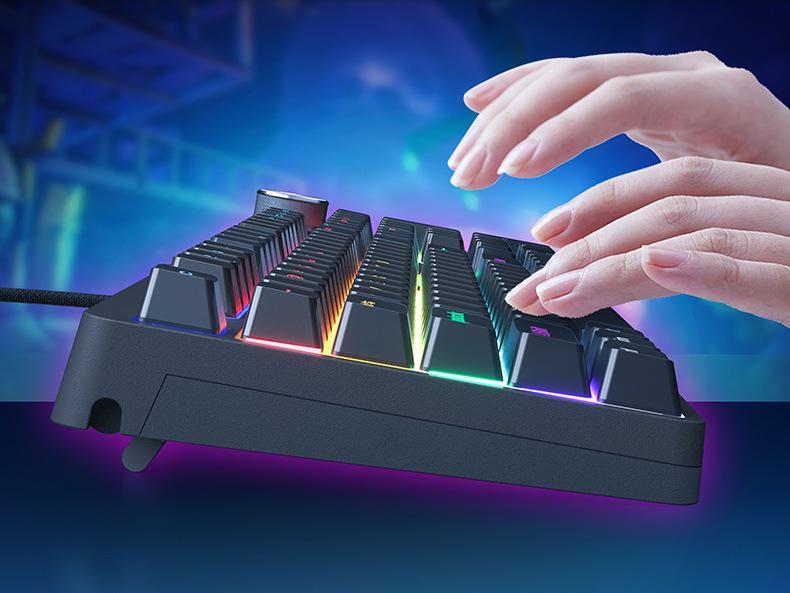 Механическая клавиатура с RGB-подсветкой и игровой набор мыши для офиса и игр