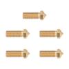 5PCS 3D Printer Brass Nozzle 0.4mm Extruder Nozzle for QIDI X Max3 Smart3 Plus3