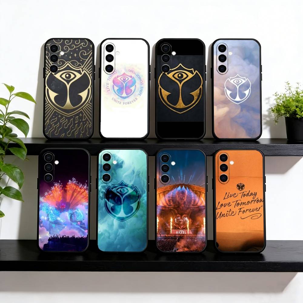Чехол для телефона Tomorrowland для Samsung Galaxy A73, A72, A71, A70, A53, A52, A51, Другие Мягкий Черный Чехол