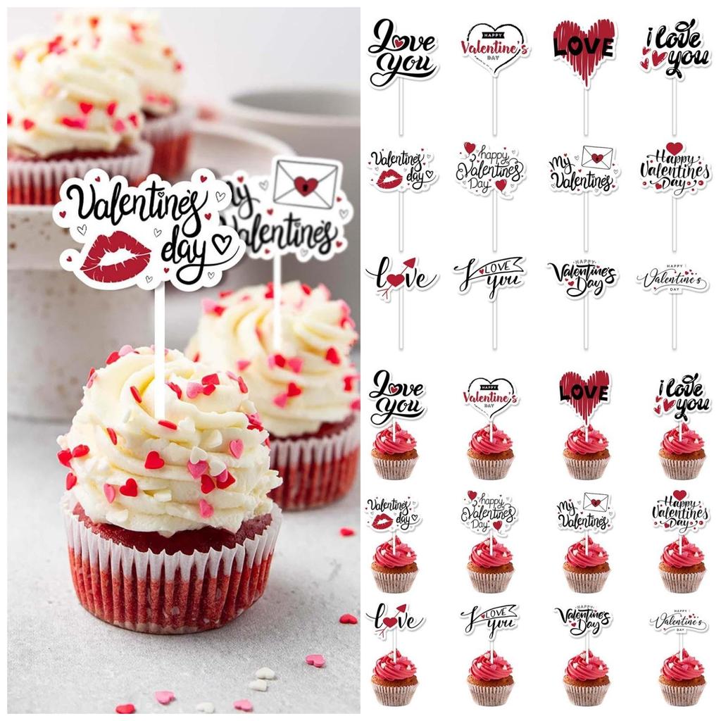 Плагин для украшения вечеринки с маленьким флагом ко Дню святого Валентина «Я люблю тебя»