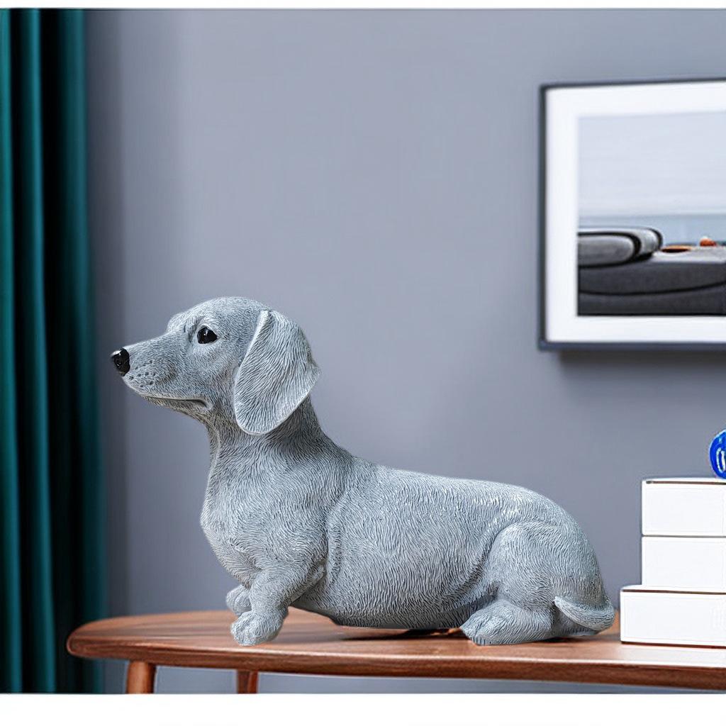 Новые украшения для таксы, креативный дом, гостиная, поделки из смолы, украшения для рабочего стола, украшения