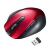 Беспроводная мышь Sanwa Supply с синим светодиодом, красная, MA-WBL119R