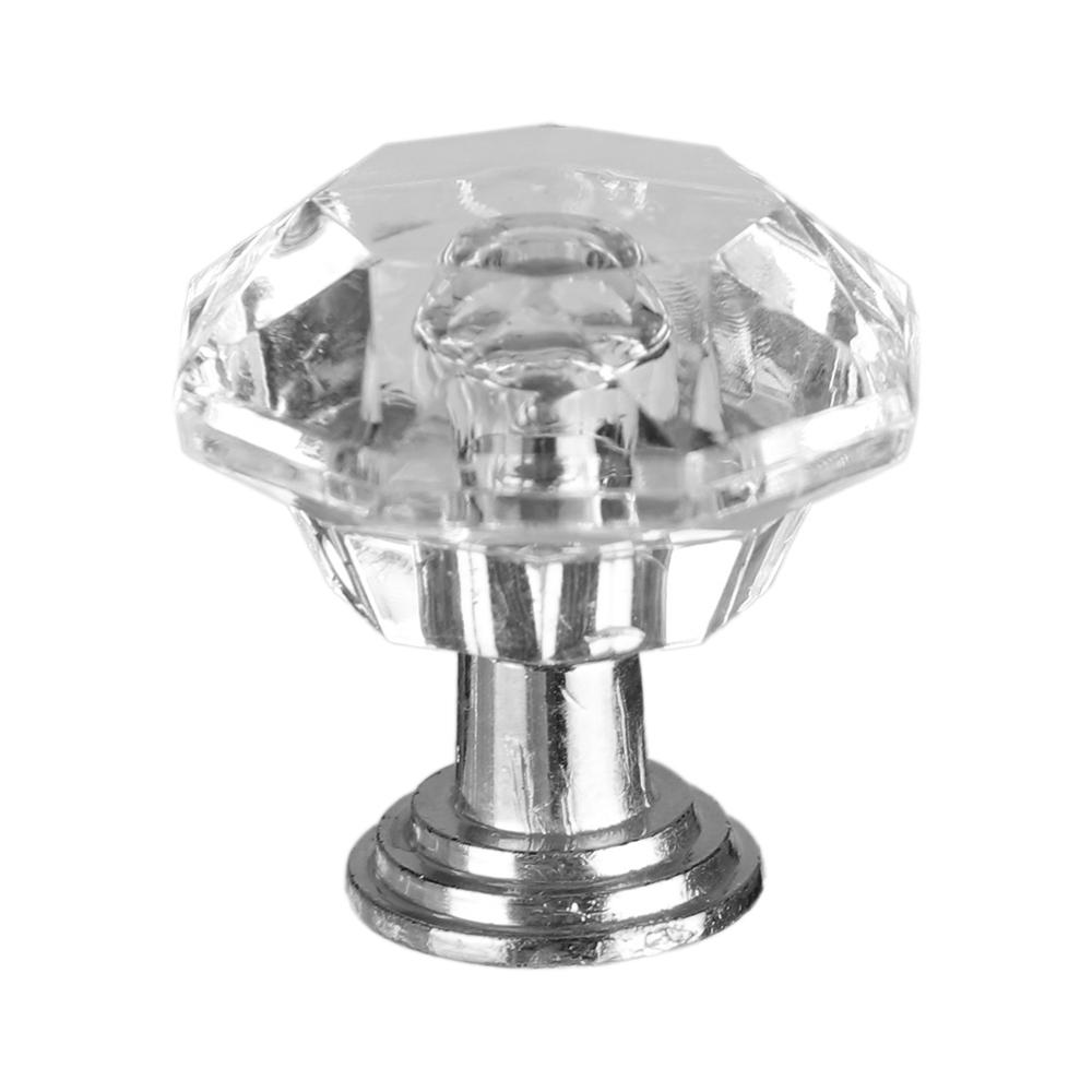 Wardrobe Cabinet Handles Diamond Shape Pull Handle Door Knobs Cupboard Pulls Crystal Glass Knobs