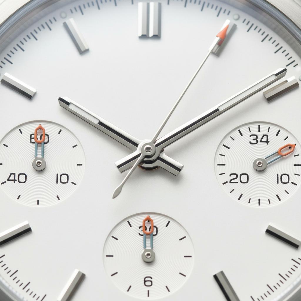 Серебристые/Оранжевые Стрелки для Часов для Механизма VK63 6 Пинов Зеленый Люминесцентный Указатель Часов Аксессуары