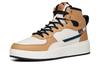 Men's Sneakers Anta Platform Slip Resistant Abrasion Resistant High top Skateboard Shoes Men's Brown Gray