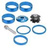 9Pcs 28.6mm Bike Headset Spacer Aluminium Alloy Bicycle Stem Cap Set  for Bicycle Front Fork