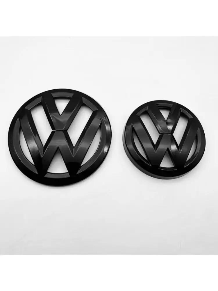 CJOZW1 For VW Volkswagen Jetta MK5 Golf 2pcs Black Front & Rear Emblem Badge Cover for Volkswagen Golf MK4 MK5 MK6 MK7 MK7.5 Modificati