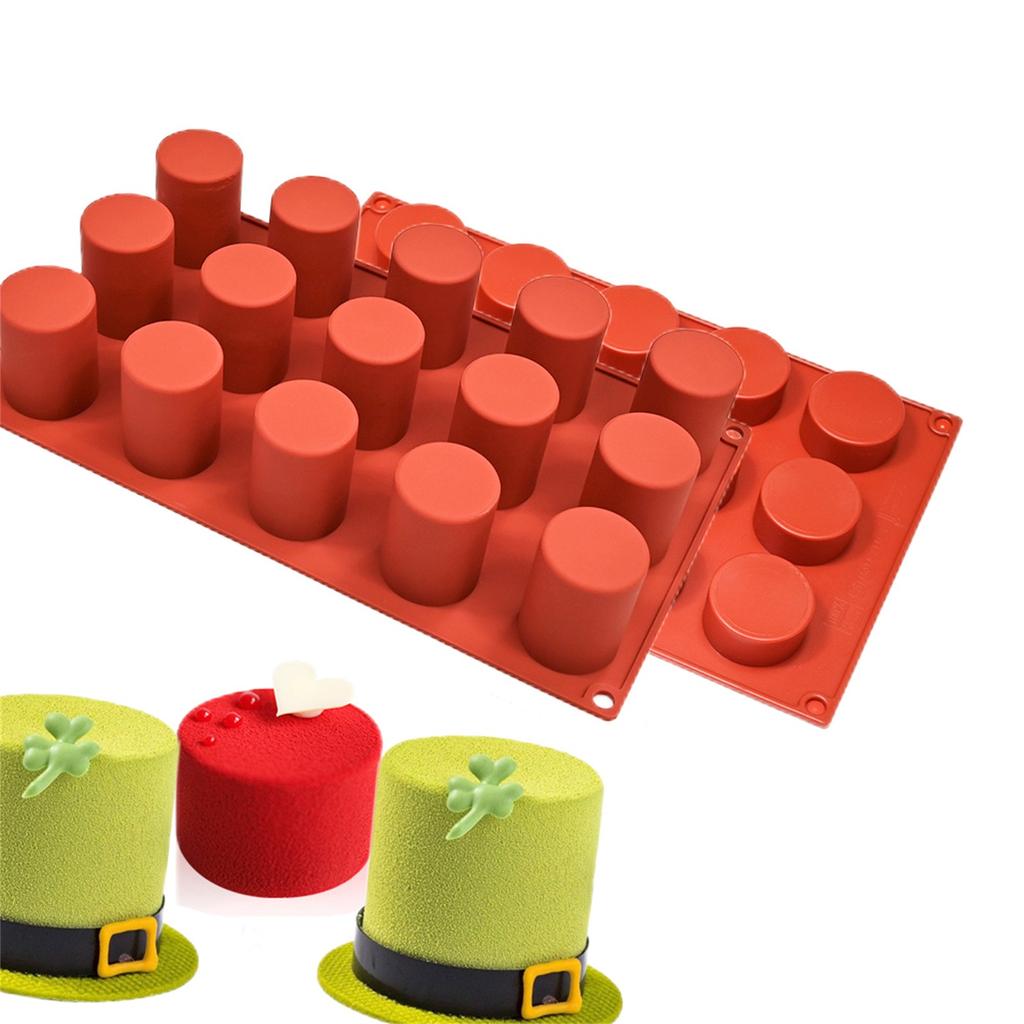 Цилиндрическая силиконовая форма для мыла, шоколадное печенье, покрытый сэндвич, инструмент для самостоятельного изготовления желе, пудинга, конфет, кухонного торта, противня для выпечки