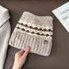 Korean jacquard cat ear knitted hat women's autumn and winter cute versatile warm wool hat fleece ear protector pullover hat
