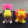 3D Lion Silicone Mold for Chocolate, Mousse Cake, Candle, and Plaster Decor.