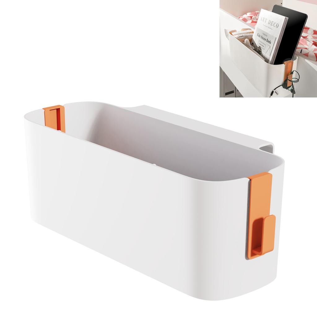 Hanging Bed Organiser Storage Basket Bed Hanger With Detachable Hooks For Book Magazine Toy Mobile Phone