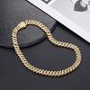 12mm Cuban Chain Rhinestone Hip-Hop Necklace – High-Quality, Versatile Design.