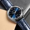 KNIS Varnish Сделано в Японии Автоматические часы Сапфировое стекло 10 АТМ Водонепроницаемость Механические Темно-синие Кожаные мужские KN001-BLBLLE