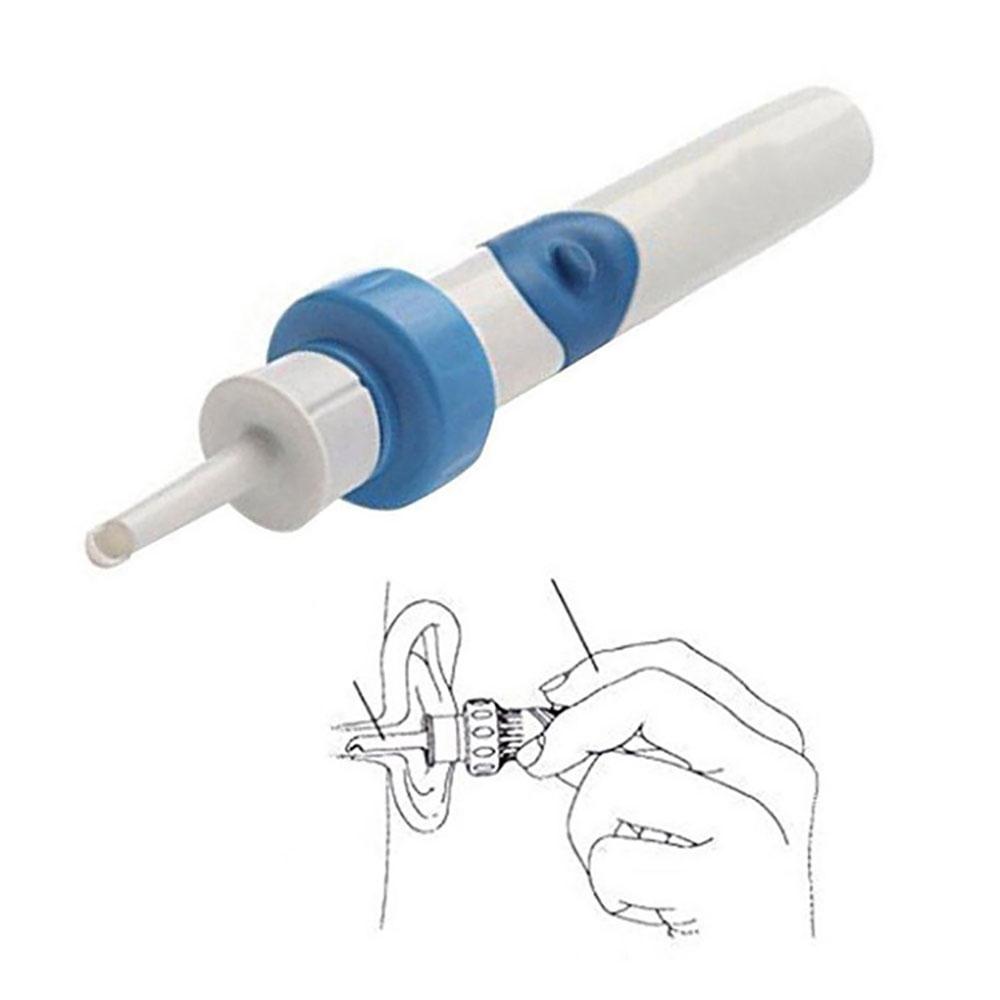 2 ШТ Безопасный Электрический Беспроводной Вакуумный Очиститель Ушей Удалитель Серы Безболезненный Инструмент для Чистки