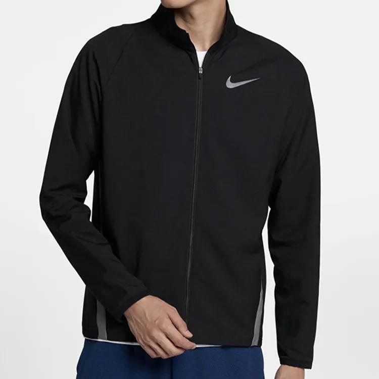 Nike Jackets Men's Black Stand Collar Moderate (Unisex) Jackets 928011 010
