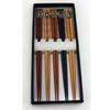 Wooden Chopsticks Set 5 Pairs Bamboo Utensils Noodles Sushi Dim Sum Party Use Lightweight Dining Essential