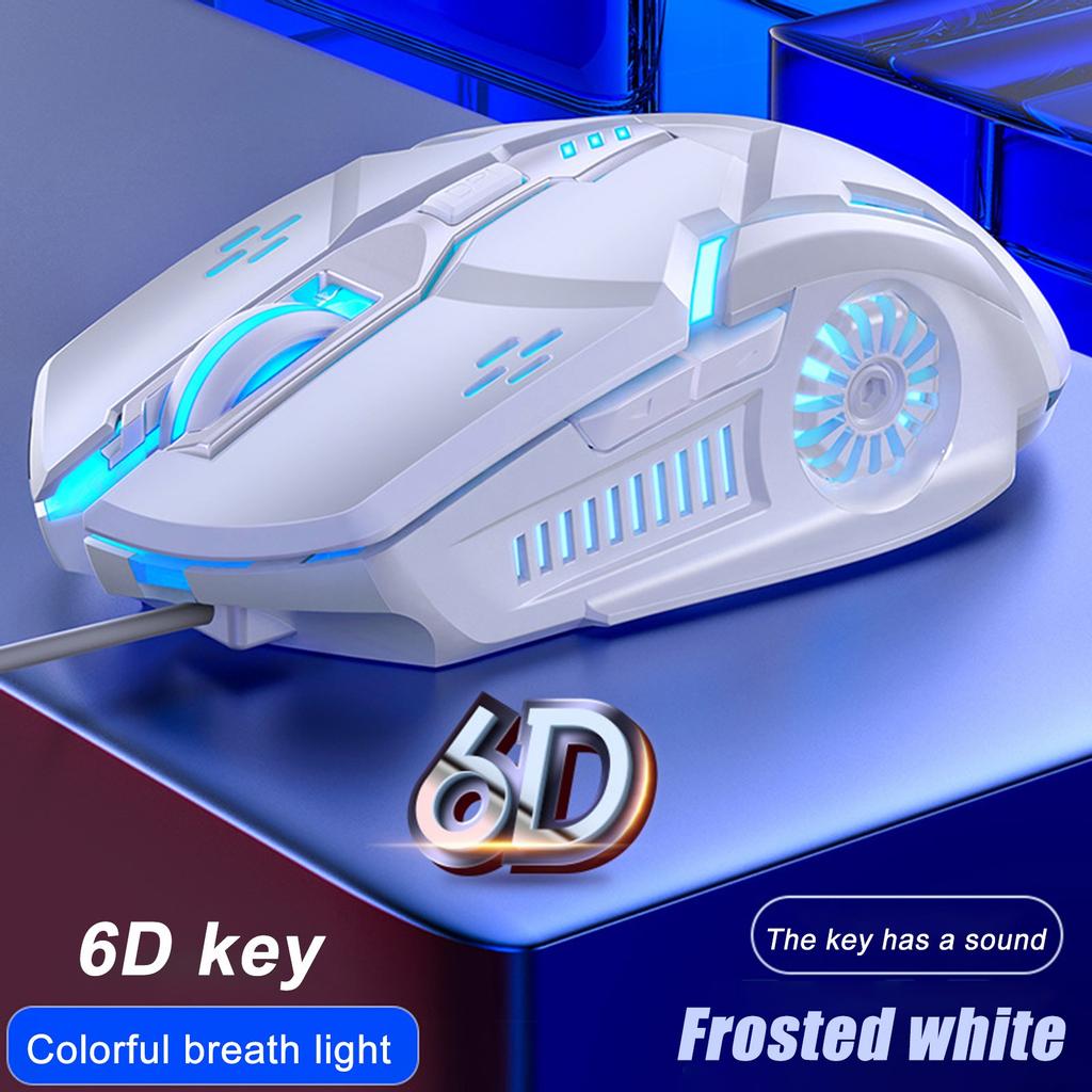 Проводная игровая мышь Sagit 6D с цветным светодиодом и разрешением 3200 точек на дюйм модная мышь для ноутбука