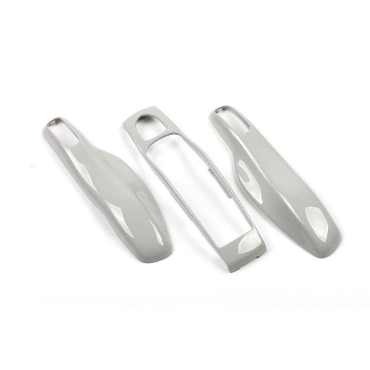 Fits Porsche Key Shell: New Cayenne, Macan, Panamera, 718, Taycan - Ice Raspberry Pink Matte Gray Solid Color