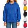 Children's Fashion Solid Color Long Sleeved Hooded Pullover With Pockets Casual Adult Sweatshirt Top