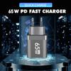 65W GaN USB C Charger Fast Charging Type C PD QC3.0 Quick Charge Mobile Phone Adapter for iPhone 14 15 Pro Xiaomi Redmi Oneplus