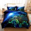 3D Цифровой, Планета, Космос, Земля, Постельное белье Комплект из четырех предметов Комплект из трех предметов простыней