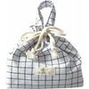 Elle Commune Recipe Lunch Sack, Graph Check, White