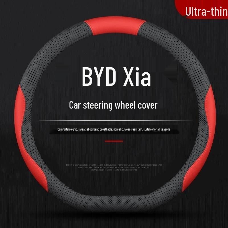 BYD Xia DMI Steering Wheel Cover: Nappa Leather, All-Season, Non-Slip.