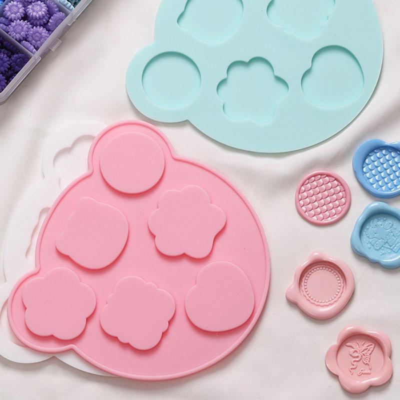 Wax Seal Stamp Mold Pad Silicone Sealing Wax Fix Shapes Mats Sealing Fixer Scrapbook Envelope Invitation DIY Making Tool