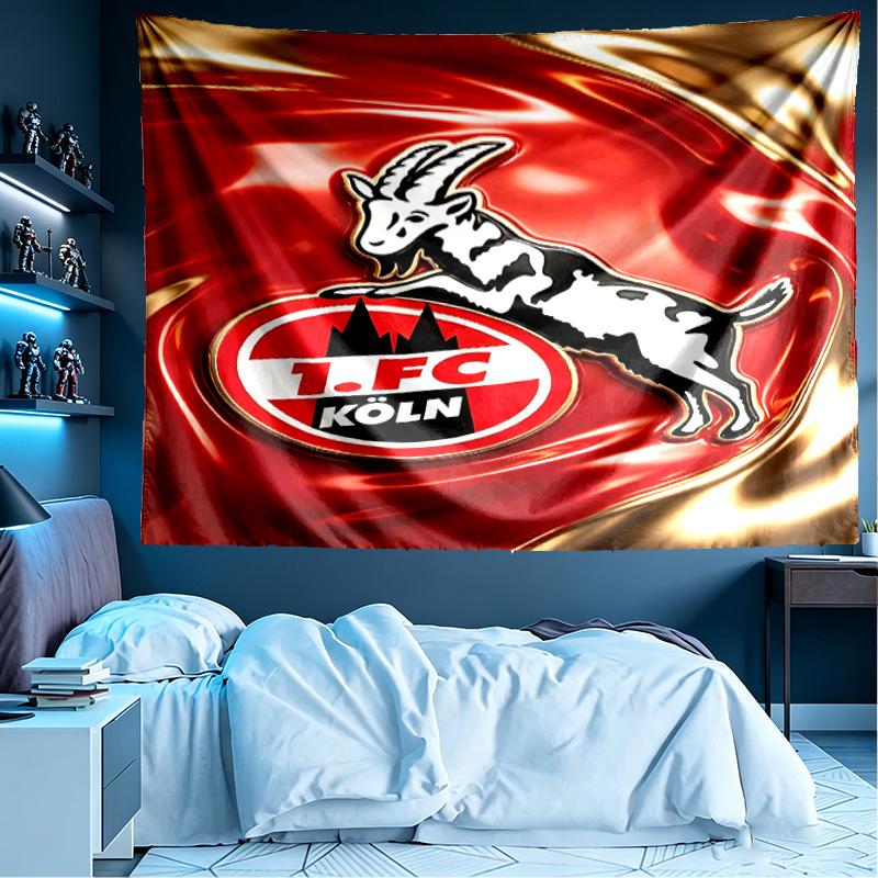 FC Koln Print Tapestry, Lightweight Wall Hanging, for Bedroom, Dorm, Living Room, Home Art Decor, Birthday Christmas Gift for Friends
