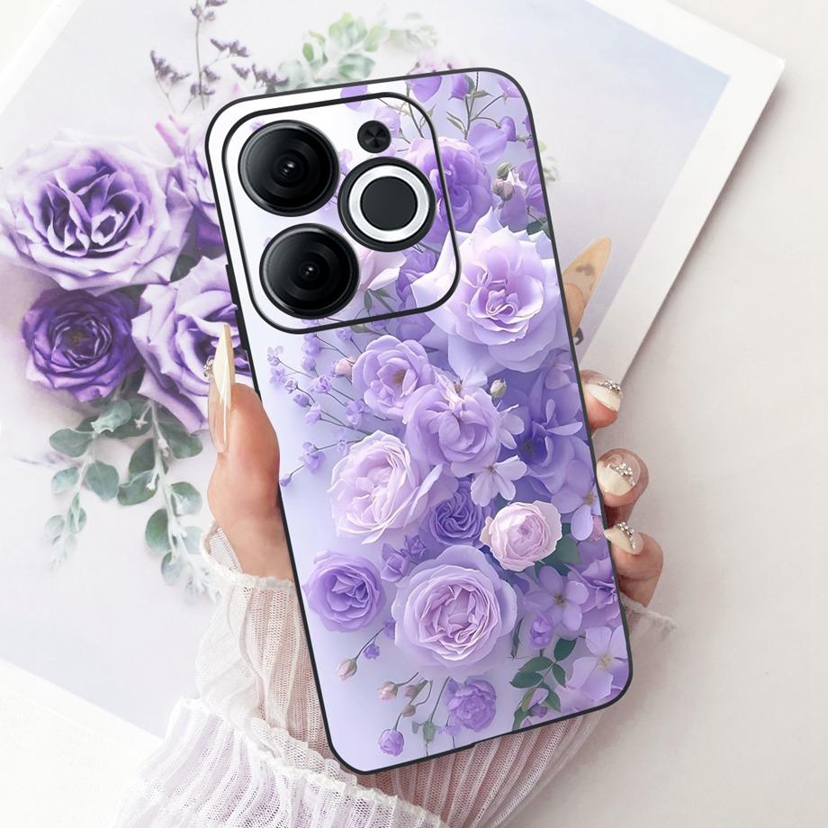 For Itel A80 A90 A95 A70 A60 A60s Phone Case Matte Soft TPU Bumper Cover Cool Cartoon Luxury Butterfly Flower Bow Pattern Funda