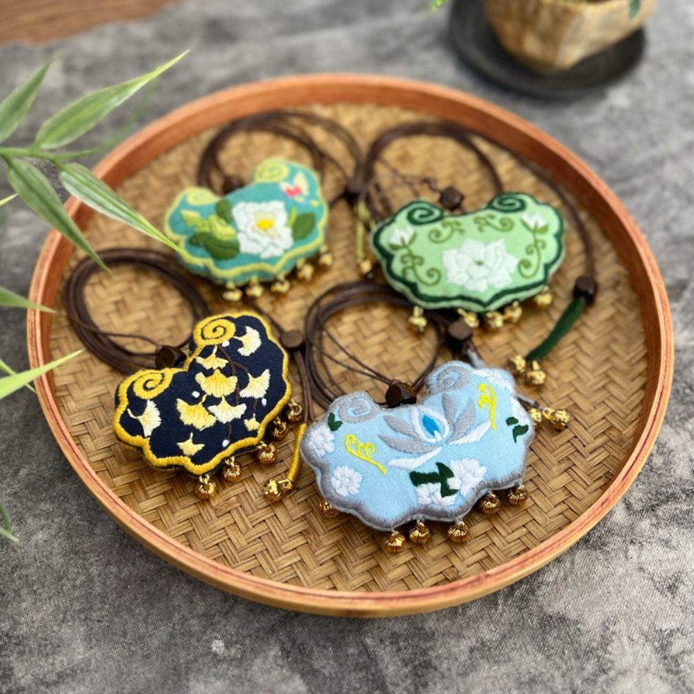 Handmade Embroidered Lucky Bag DIY Kits Hand-stitched Embroidery Set  Beginner